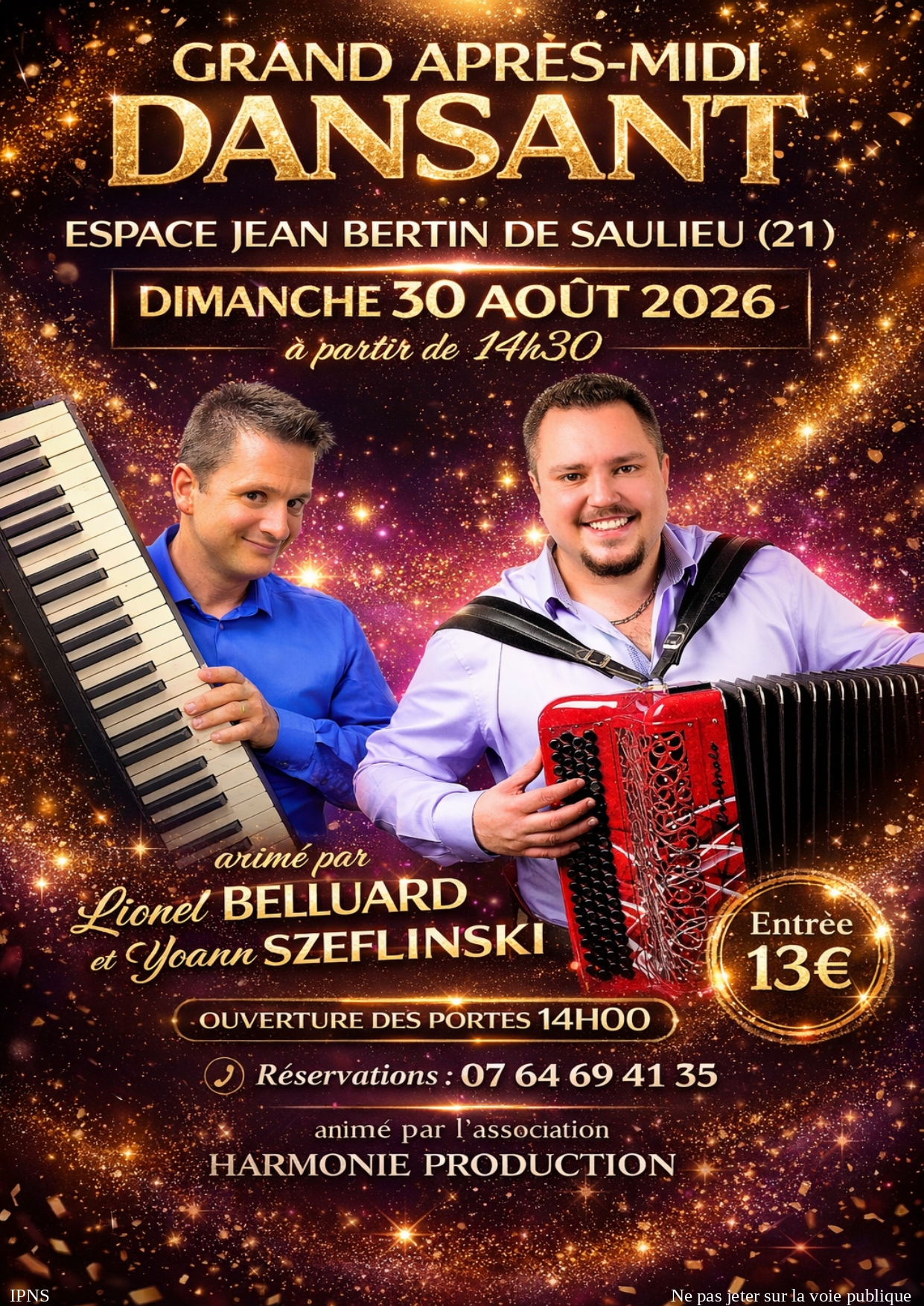 Thé dansant - 30 Août 2026 - Espace Jean Bertin - Saulieu (21)