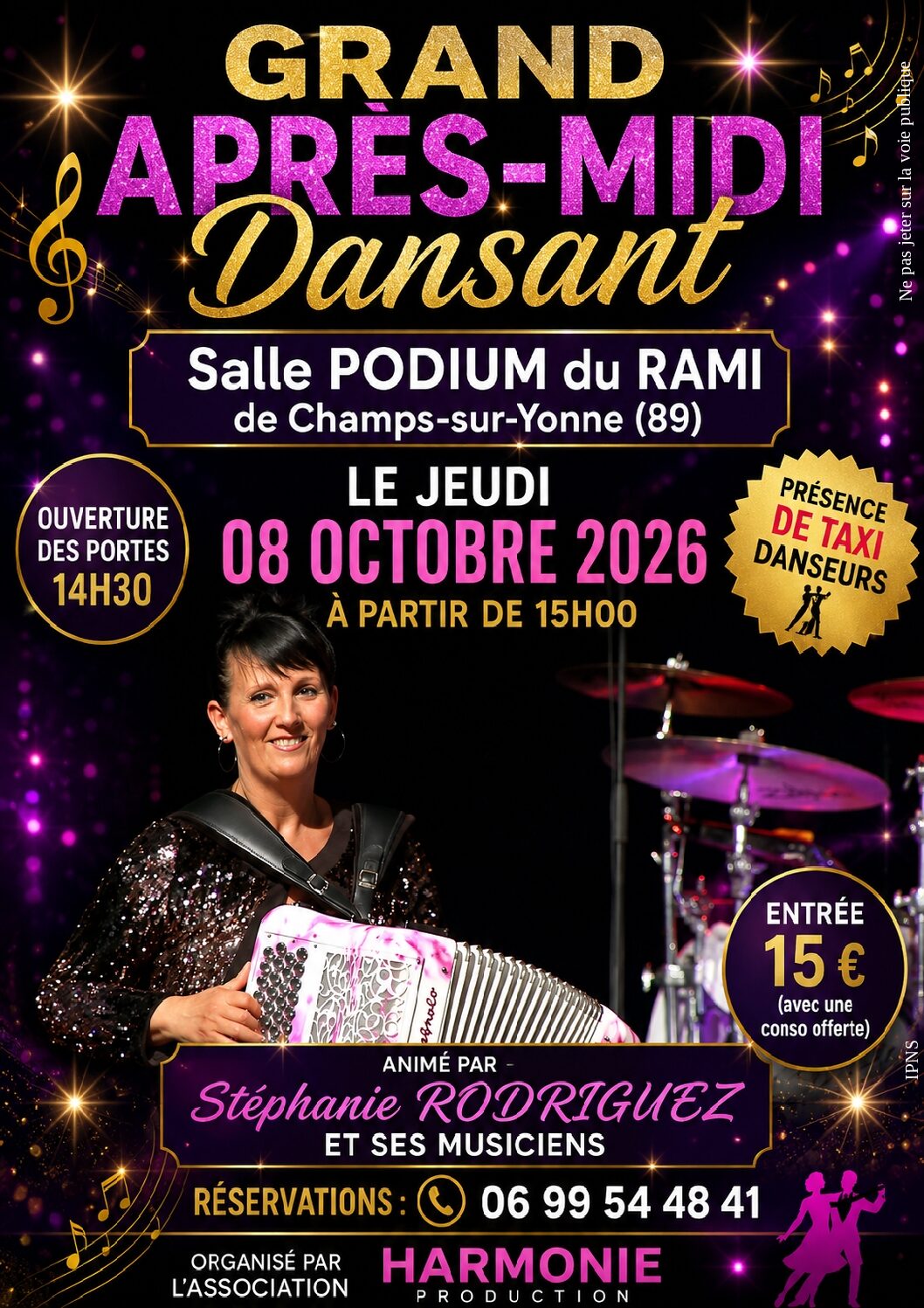 Thé Dansant - 08 Septembre 2026 - Podium du Rami - Champs-sur-Yonne (89)