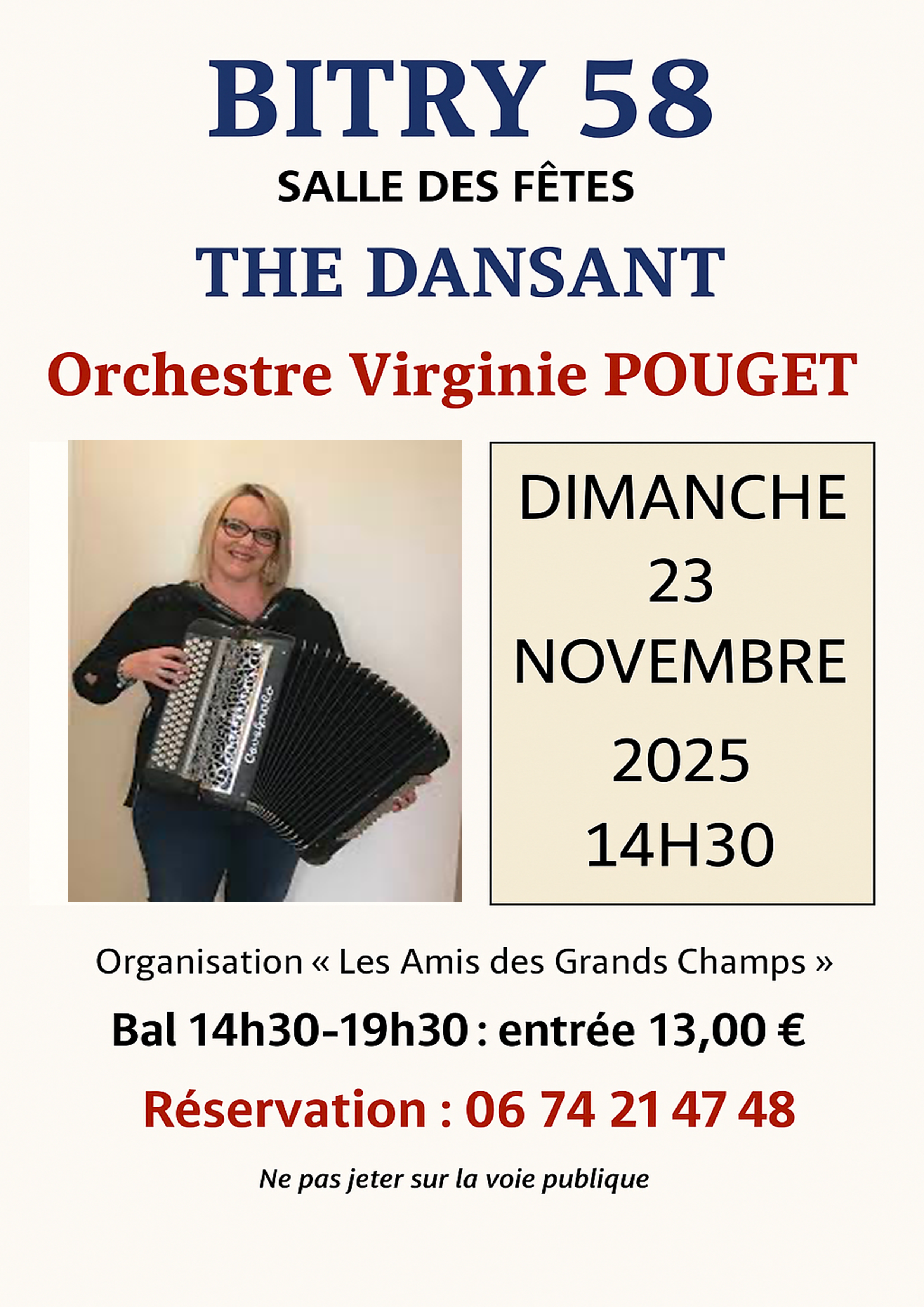 Thé Dansant - 23 Novembre 2025 - Bitry (58)